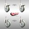 Service Caster 5 Inch 316SS Gray Polyurethane 12mm Threaded Stem Caster Lock Brake, 2PK SCC-SS316TSTTL20S514-PPUB-M1215-2-S2 - alternate 5